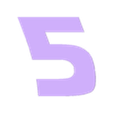 5.stl Letters and Numbers BACK TO THE FUTURE Letters and Numbers | Logo