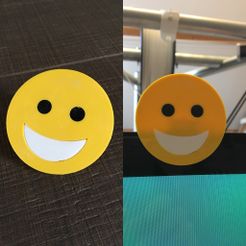 smile 3 by ctrl design.jpg STL file emoji smile cam cover・3D printable model to download, Byctrldesign