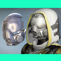 516516161651622.png Fichier STL Casque complet ARMOR HUNTER Cosplay IRON BANNER DESTINY Modèle 3D・Modèle imprimable en 3D à télécharger