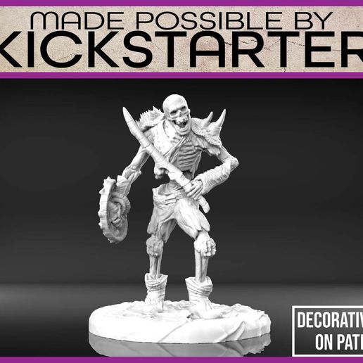 Skeleton - Tabletop Miniature 3D model