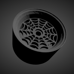 spider-hw.png Télécharger fichier OBJ Nouveau pour 2021 Jantes Spider Web avec pneus pour Hotwheels • Plan à imprimer en 3D, rob3rto