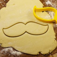 01.jpg Download OBJ file Mustache 2 cookie cutter for professional • Design to 3D print, gleblubin