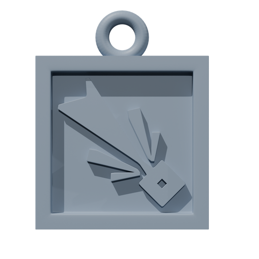 Blast-Caster.png Arknights Keychain Blast Caster Icon - 3D Printable STL File
