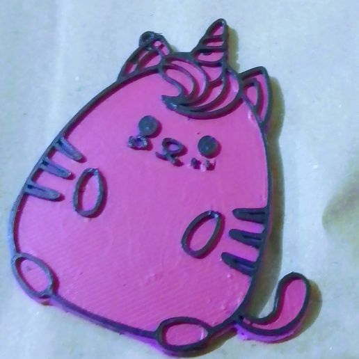 download stl file unicorn kitty keychain 3d printable design cults