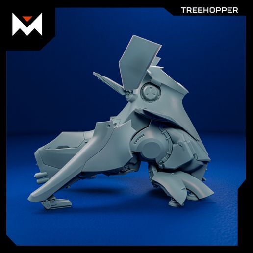 🤖 Mechanical Treehopper・ 3D File for 3D printing・Cults