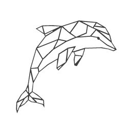 mn1.jpg OBJ file dolphin GEOMETRIC・3D printing model to download