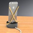 Hockey Iphone Stand Stick (4).jpg Themed iPhone Stand - Tesla, FORTNITE, Batman or Hockey