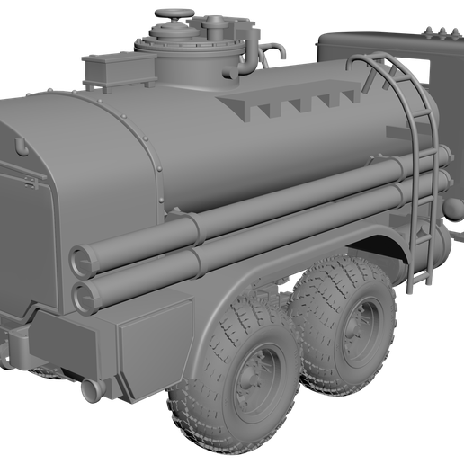 ⛽ KRAZ 255B fuel tanker AC-8 HQ・ 3D File for 3D printing・Cults