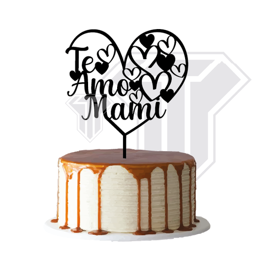 Cake topper - I love you mommy 3D model