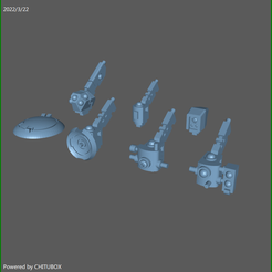 All-Support-Systems.png 3D file Space Communist Support System Bundle・3D printer model to download, Azerulli