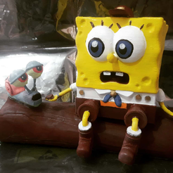 imagen_2022-08-13_103648779.png OBJ file SPONGE BOB WITH GARY - BOB ESPONJA・3D printable model to download