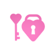 Untitled1.png Heart Lock and Key 1 Clay Cutter - STL Digital File Download- 8 sizes and 2 Earring Cutter Versions, cookie cutter