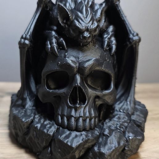 The Skull Warden – Gargoyle Guardian Skull | FDM Ready Gothic Fantasy Statue