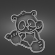 medved-render.png STL file Cute Bear 2 - Cookies Cutter・3D print design to download