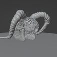 Skull_03.jpg STL-Datei Filigraner Ziegen- oder Bergschaf-Schädel mit Horn・3D-druckbare Vorlage zum herunterladen, abhijitraja