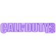BlackGoldSilver - Call of Duty 3.stl 3D MULTICOLOR LOGO/SIGN - Call of Duty MEGAPACK
