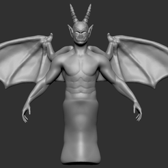 sd.png STL file Shadow demon miniature (pre-supported)・Template to download and 3D print