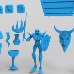 render-1.180.png Файл 3D Диорама Medievil Сэр Дэниел Фортеск lv1・3D-печатный дизайн для загрузки
