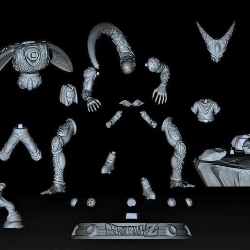 pieces.jpg Androide 17 Vs Cell