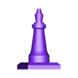 dama con base.STL Chess piece with base