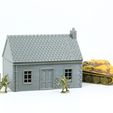Tabletop-Wargaming-Terrain-Building-House-ww2-normandy-scenery-20mm-miniatures-3d-printed-colored.jpg France Single Storey Village House