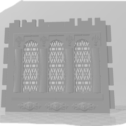 Captura-de-pantalla-2023-06-17-115022pppppp.png Archivo STL Playmobil muro con tres ventanas catedral・Objeto imprimible en 3D para descargar