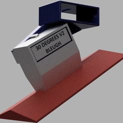 Bed_rotator_to_drain_resin_30_degrees_v1.jpg Free STL file Anycubic Photon Mono - 30 and 60 Degree bed drainer・3D printing template to download