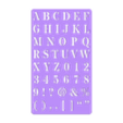 Bullet Journal Upper Case Letters.stl Cartas para o Bullet Journal