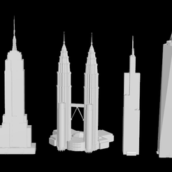 Skyscraper.png Fichier STL Gratte-ciel・Modèle imprimable en 3D à télécharger