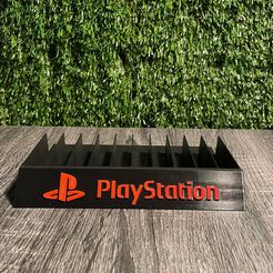 279939082_544730487254411_3840844005755963679_n.jpg Файл STL ДЕРЖАТЕЛЬ ФУТЛЯРОВ ДЛЯ ИГР PLAYSTATION 1・Дизайн 3D-печати для загрузки3D