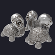 untitled.261.png tortoise baby scream cry garden ornament 3D