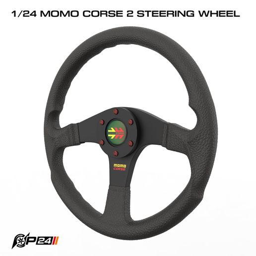 1/24 MOMO Corse 2 Steering Wheel