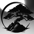 1.1.png Ancient Bonsai on a Rock - Line Art