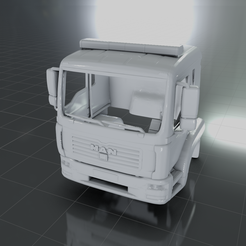 AAA.png Fichier STL HOMME TGL CAMION CABINE・Design à télécharger et à imprimer en 3D
