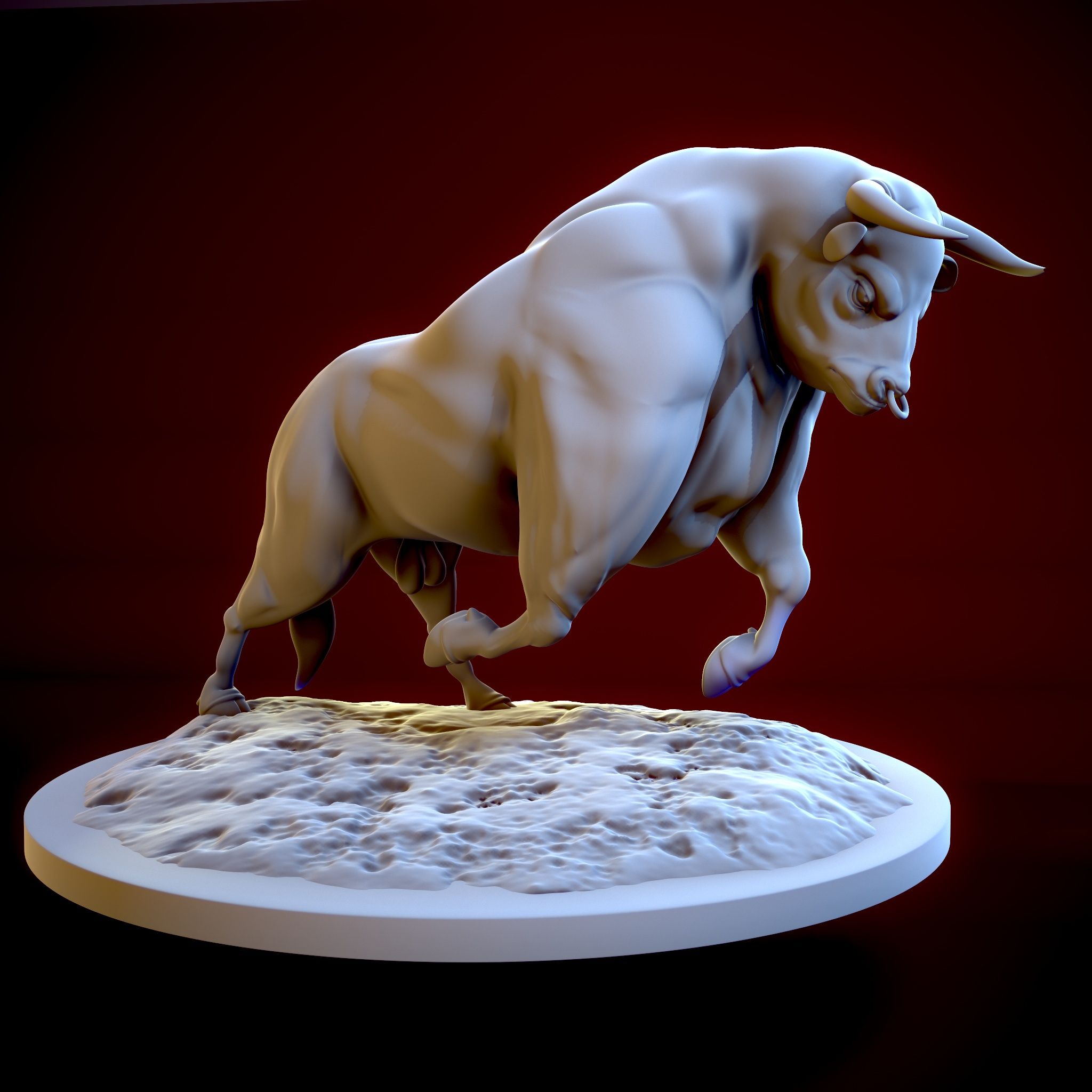 STL file BULL・3D printer model to download・Cults
