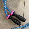 Skipping Rope Handles with Threaded Caps