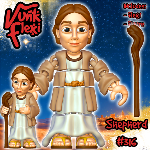 FreshStartMiniEgypt31.png Nativity Character Bundle MultiColor Flexi Print-In-Place + figure & keychain