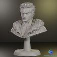 2.jpg Roronoa Zoro Büste One Piece Anime STL 3D Druck Figur Statue Assemblable Modell