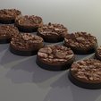 ovw.png 10x 32mm base with stoney barren ground (+toppers)