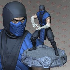 3D file Sub Zero mask from MK1 - Whiteout 🕹・3D printable model to  download・Cults
