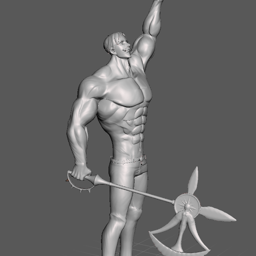 2.png Escanor (Sieben Todsünden) 3D Modell