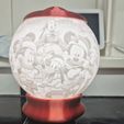 Mickey Christmas night light lithophane