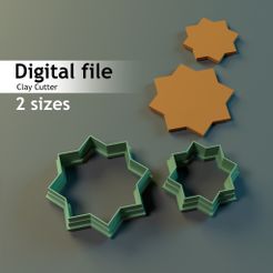 photoshop.jpg STL file SUN SHAPE CLAY CUTTER・3D printable design to download