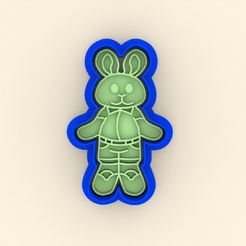 photo1647010242.jpeg STL file Rabbit Cookie Cutter (Easter) - Rabbit Cookie Cutter (Easter)・3D printable model to download