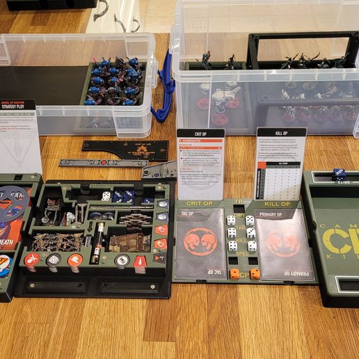 📦 Kill Team 24 Battle Box Storage Dice Tray Token Caddy Score Card all ...