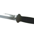 model-46.png Low Poly Stainless Steel Tactical Combat Knife With A Silver Blade And Black Grip