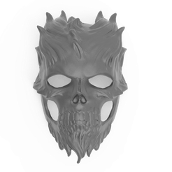 untitled.195.png Fichier STL gratuit Krampus Masque démoniaque・Objet imprimable en 3D à télécharger, Boris3dStudio