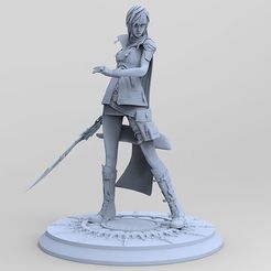 lightning-final-fantasy-xiii-3d-model-obj-stl.jpg Файл STL ОСВЕЩЕНИЕ - FINAL FANTASY XIII / ФИГУРКА ДЕЙСТВИЯ / STL・3D-печатная модель для загрузки