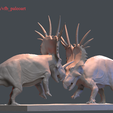 tbrender_009.png Battling Styracosaur diorama