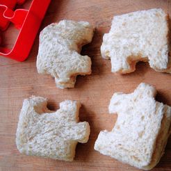 RompeCabeza-CortaPan1.jpg STL-Datei Sandwichschneider - Puzzle - Mittagessen・3D-druckbares Modell zum Herunterladen